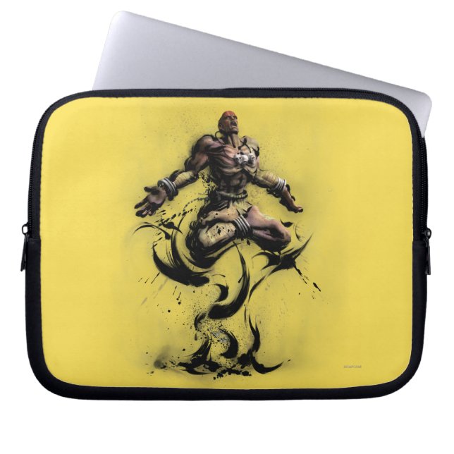 Dhalsim Floating Laptop Sleeve (Front)