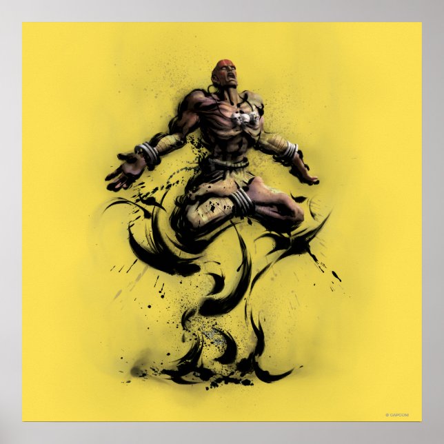 Dhalsim Floating Poster (Front)