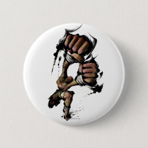 Dhalsim Long Punch 2 Inch Round Button