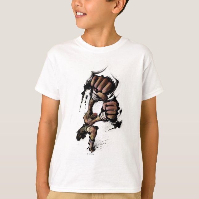 Dhalsim Long Punch T-Shirt (Front)