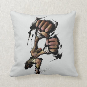 Dhalsim Long Punch Throw Pillow