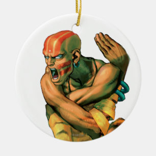 Dhalsim Twisted Ceramic Ornament
