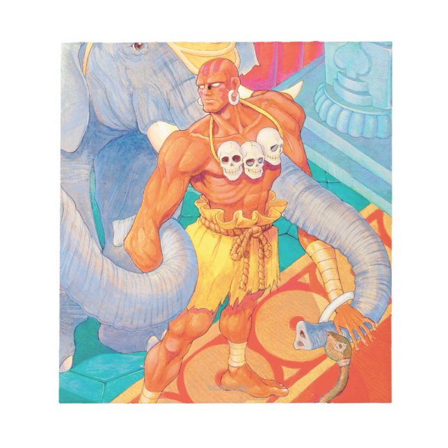 Dhalsim With Animals Notepad (Front)