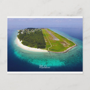 Dharanvandhoo Airport, Maldives Postcard