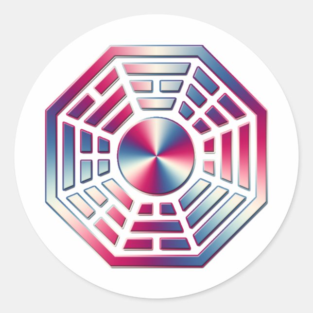 DHARMA 1 CLASSIC ROUND STICKER (Front)