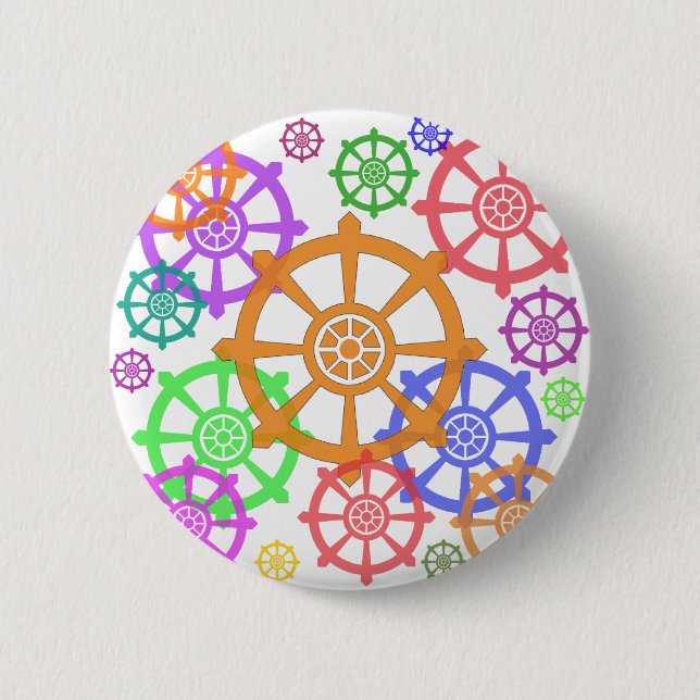 dharma 2 inch round button (Front)