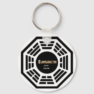 Dharma/Lostaholics name Keychain