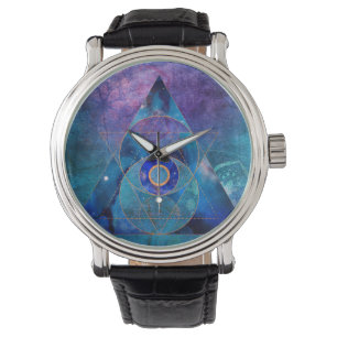 Dharma Sacred Geometry Galaxy Triangle Watch
