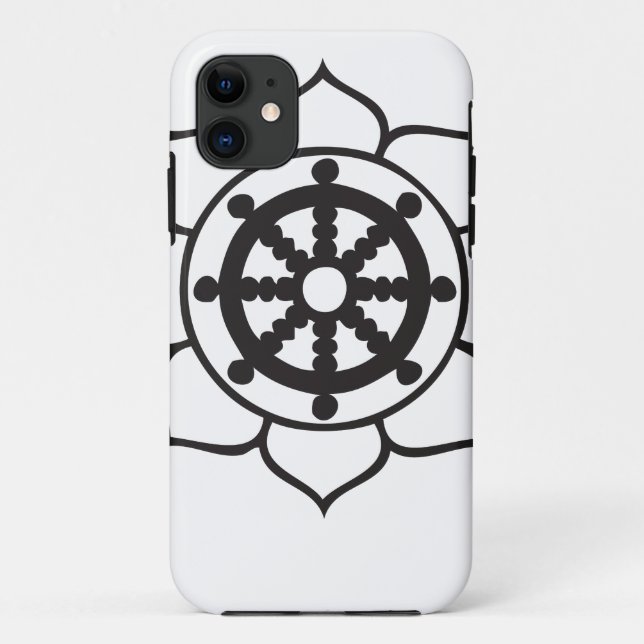 Dharma Wheel Lotus Case-Mate iPhone Case (Back)