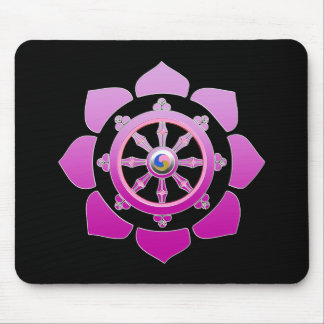 Dharma wheel mouse pad