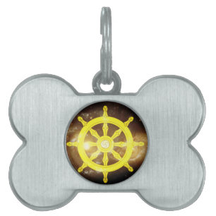 Dharma Wheel Pet Name Tag