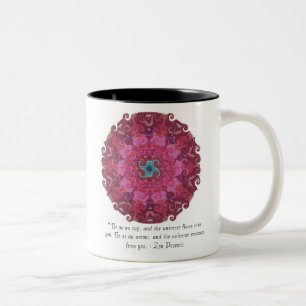 Dharma wheel symbol Two-Tone coffee mug