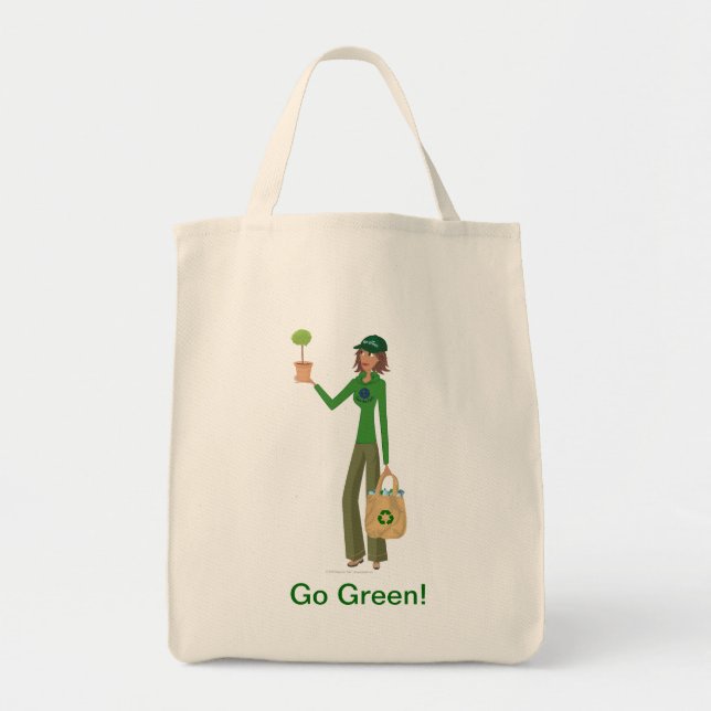 DHG Organic Grocery Tote Bag (Front)
