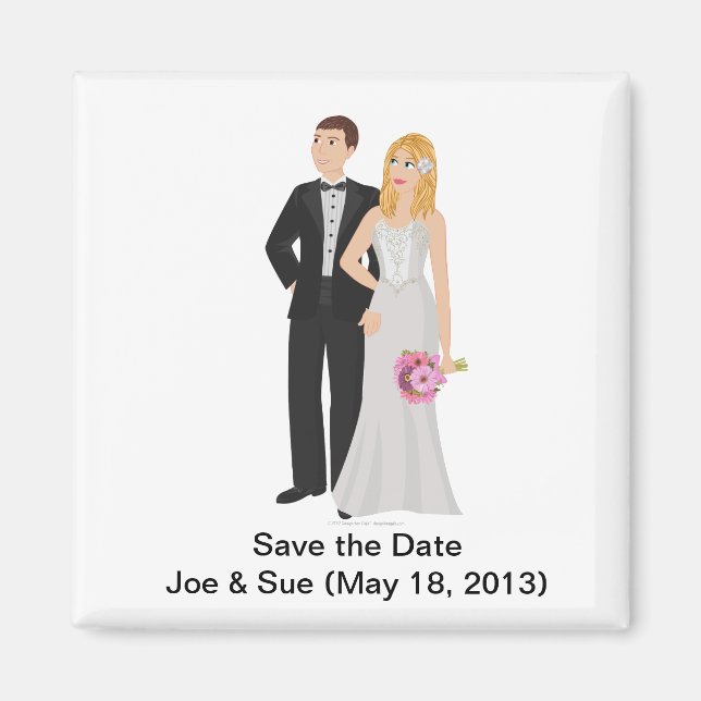 DHG Square Magnet (2 inches) (Front)