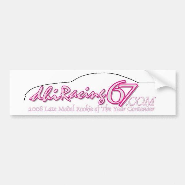 DHIRACING.COM BUMPER STICKER (Front)