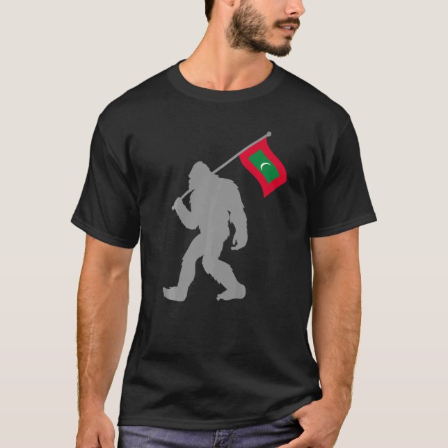 Dhivehi Raajje Or Maldivian Flag On Maldives Flag T-Shirt (Front)