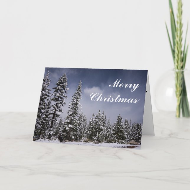 D'hiver carte de Noël encore (Devant)