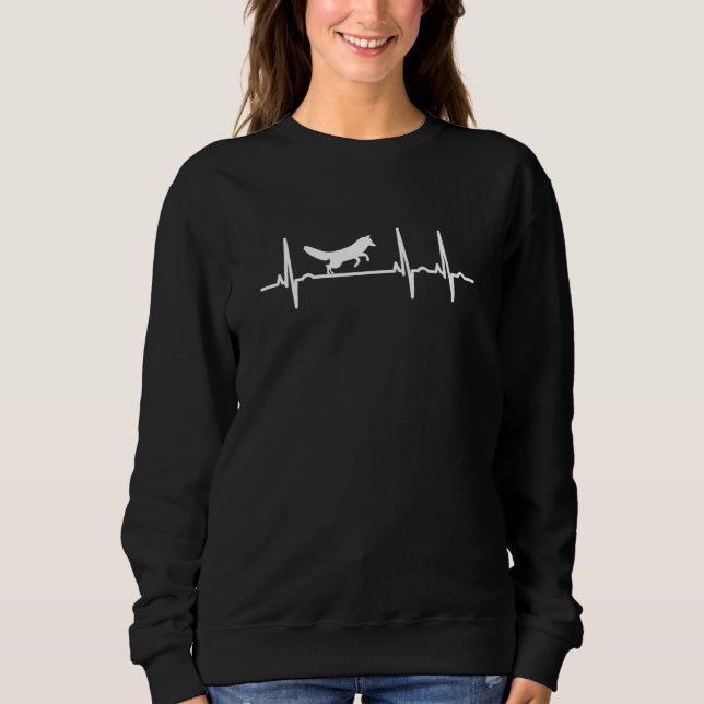 Dhole Animal Ekg Sweatshirt (Front)