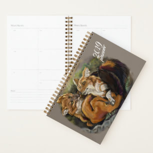 Dhole Cuddle Couple Planner