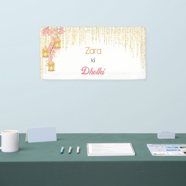 Dholki banner, dholki sign,dholki decor banner (Tradeshow)