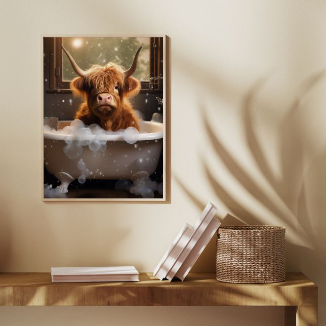 d'humoristiques affiches de vache des hautes terre (Créateur téléchargé)