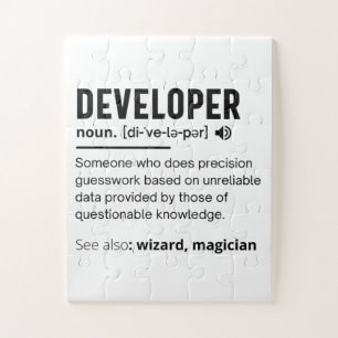 [di-ˈve-lə-pər] jigsaw puzzle