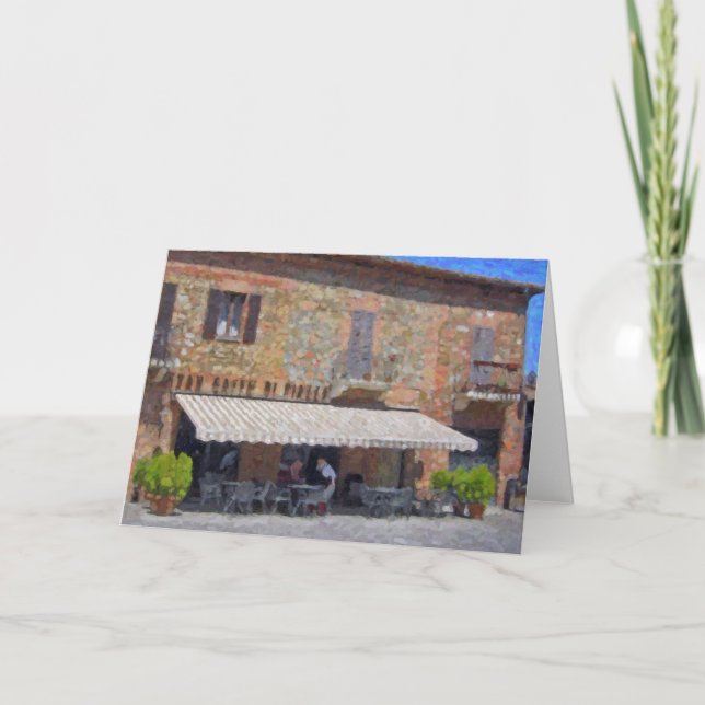"Di cartes de voeux de Sienne, Toscane de Torrita" (Devant)