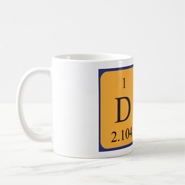 Di nom de table périodique mug 2 (Gauche)