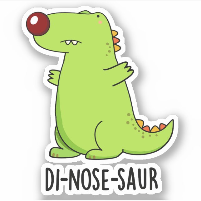 Di-nose-saur Funny Dinosaur Pun  (Front)