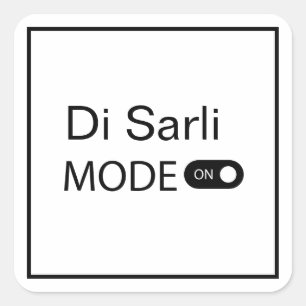 Di Sarli mode  funny Tanguero Tango Marathon  Square Sticker