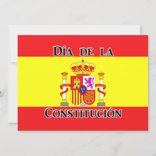 Día de la Constitución - Spain Invitation (Front)