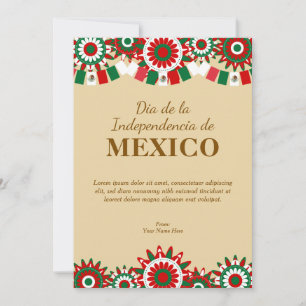 Dia de la Independencia de Mexico Greeting Card