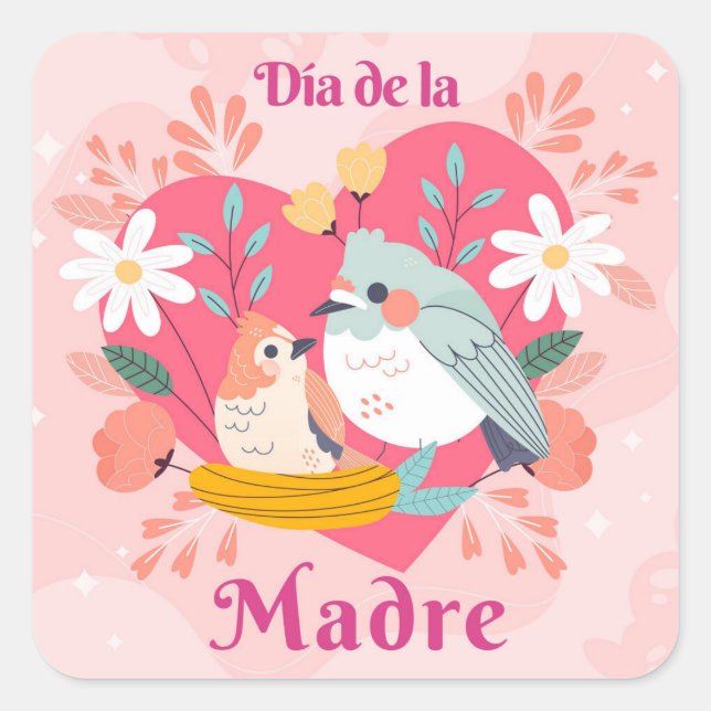 Dia De La Madre Square Sticker (Front)