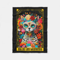Dia De Los Meowtos Sugar Skull Cat Gift