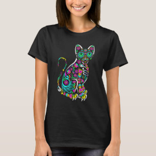 Dia De Los Meowtos Tee Cat Muertos Day of the Dead