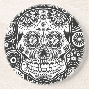 Dia De Los Muertes Sugar Skull Coaster
