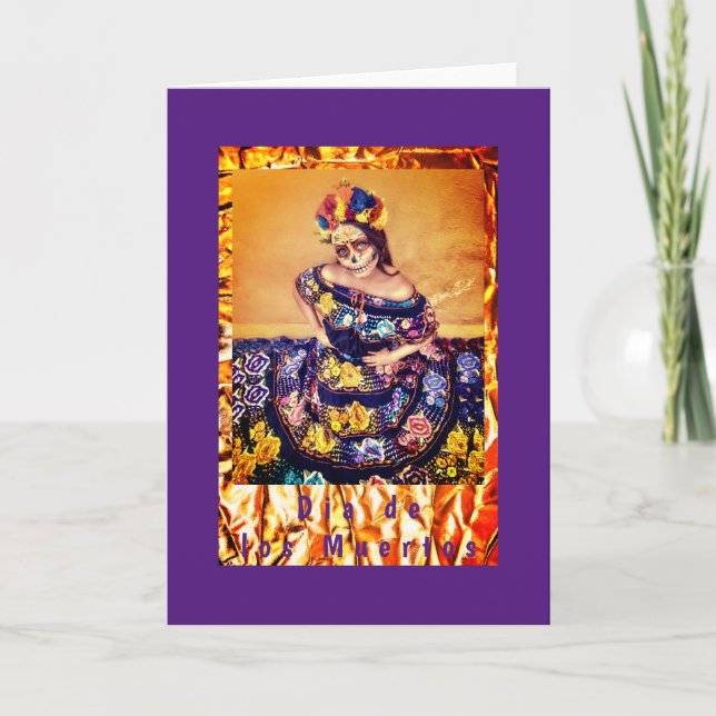 Dia de los Muertos, 5" x 7" Folded Greeting Card (Front)