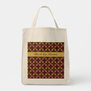 Dia de los Muertos Boho Mexican Folk Art Tote Bag