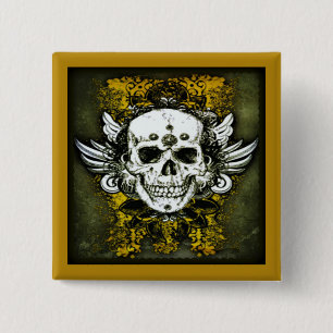Dia de los muertos Button