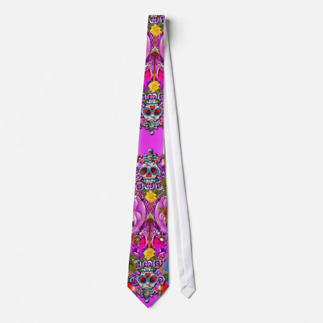Dia De Los Muertos by Janiece Senn Tie (Front)