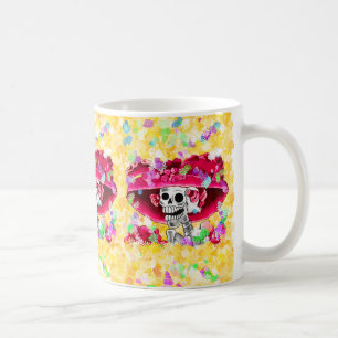 Dia De Los Muertos Calavera Catrina in Red  Coffee Mug