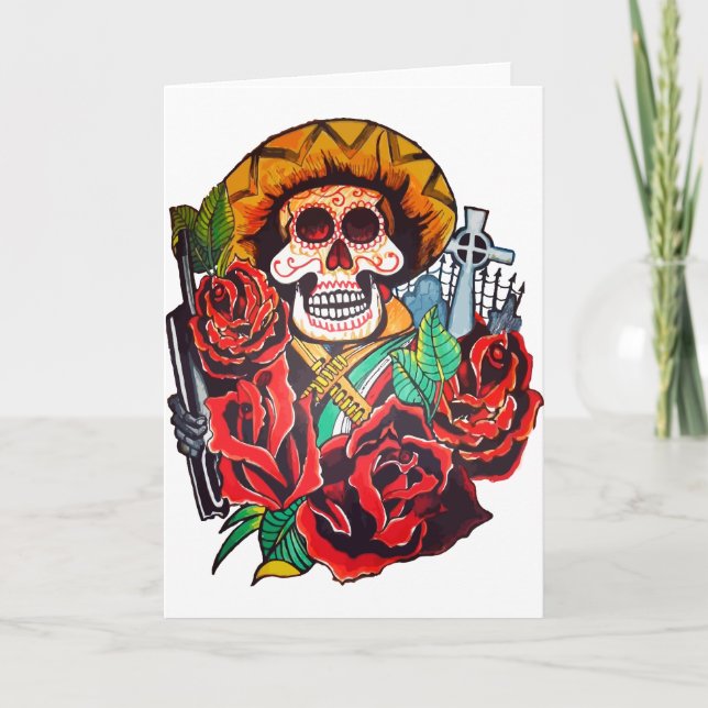 dia de los muertos card (Front)