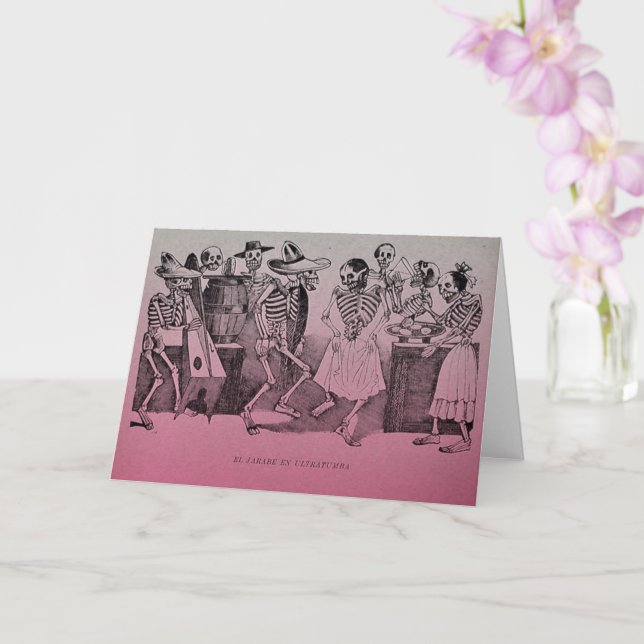 Dia De Los Muertos Card - El jarabe en ultratumba (Orchid)