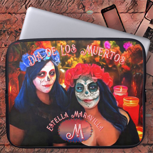  Dia de Los Muertos Catrinas 1718 Laptop Sleeve (Creator Uploaded)