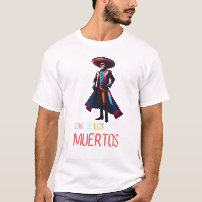 Dia de los Muertos Charro T-Shirt (Front)