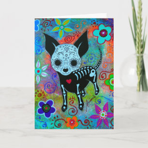 DIA DE LOS MUERTOS CHIHUAHUA by Prisarts Card
