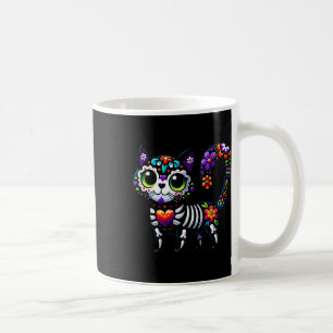 Dia De Los Muertos Cinco De Mayo Cat Sugar Skull M Coffee Mug