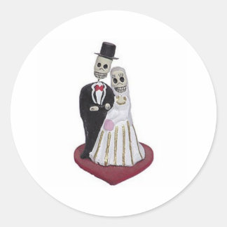 Dia de los Muertos Classic Round Sticker