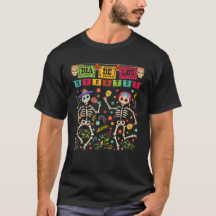 Dia De Los Muertos Costume Day Of The Dead Skeleto T-Shirt