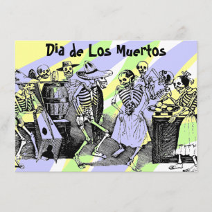 Dia de Los Muertos Day des invitations mortes